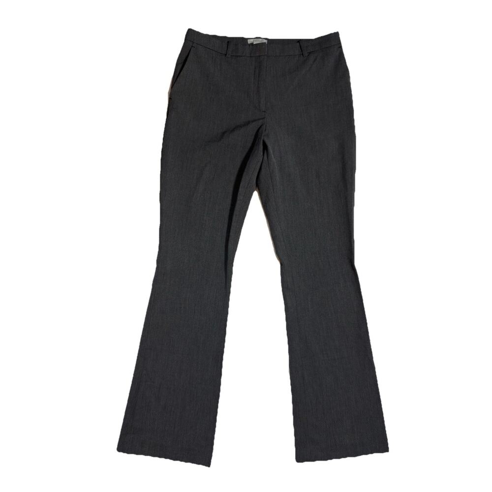 H&M Stretch Flare High‎ Waisted Dress Pants Size Womens Medium 8 Gray Business